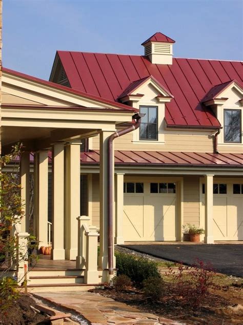 beige metal roof exterior ideas